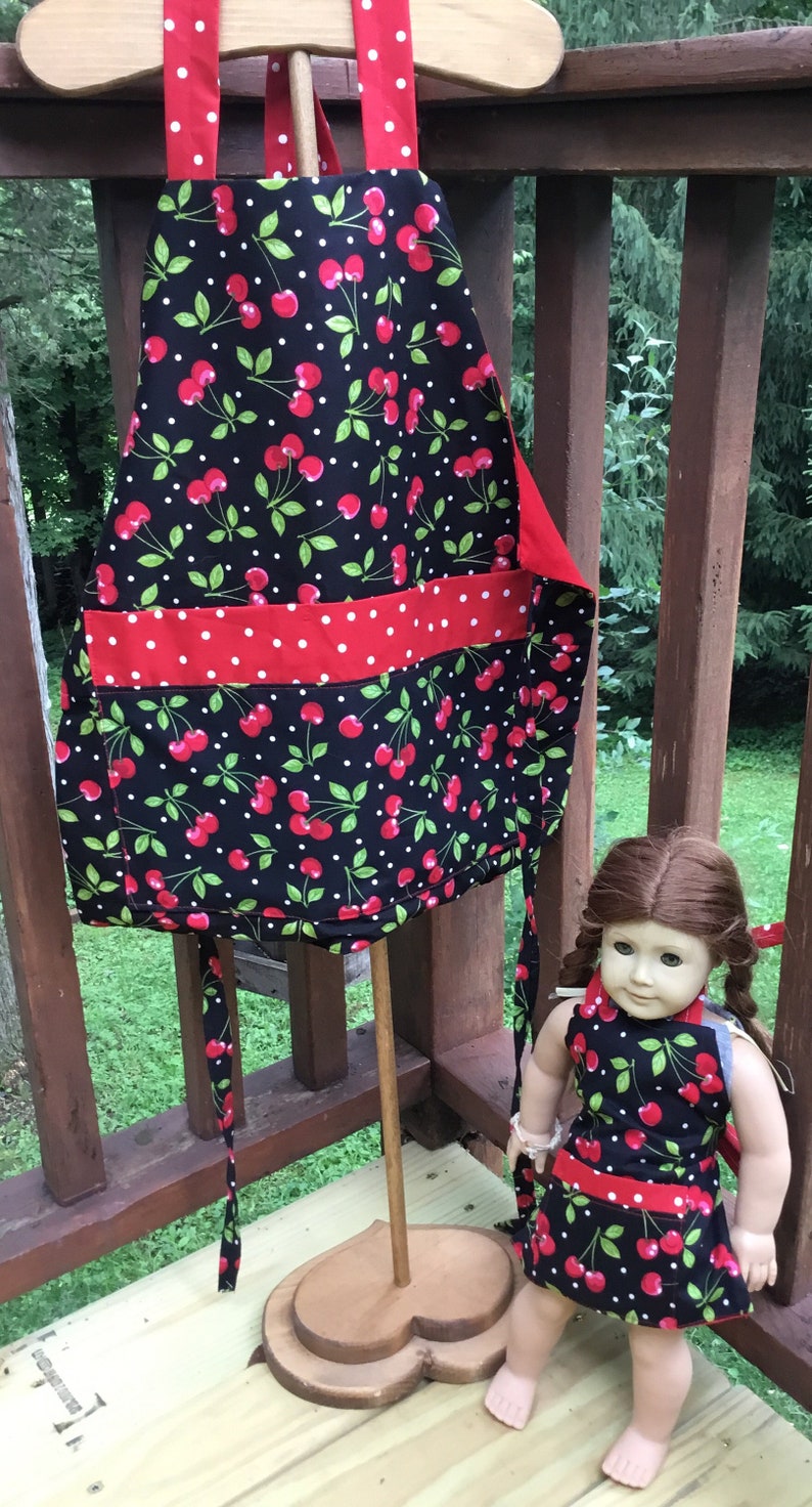 Dollie & Me Girl Mommy and Doll Matching Christmas Apron Clothes American Girl Dollie & Me Girl Mommy and Doll Matching Christmas Apron Clothes American Girl