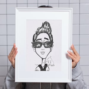 プレミアムアート 手描き デジタル似顔絵 写真から似顔絵 漫画似顔絵 誕生日 記念日 卒業祝い