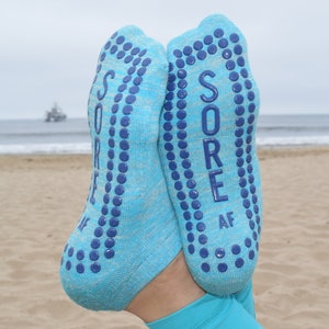 Sore AF Sticky Socks for Barre, Pilates, Yoga