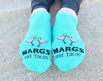 Margs and Tacos Sticky Grip Socks