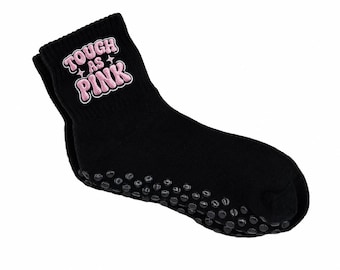 Pink Ribbon Breast Cancer Sticky Socks