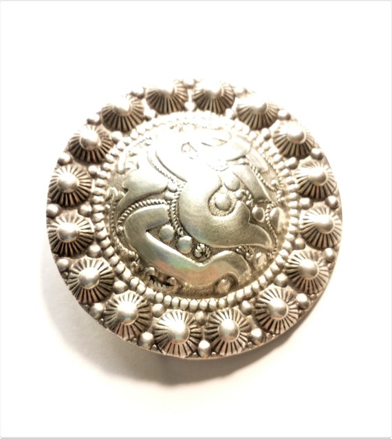 Vintage Brooch, Artisan Made Brooch, Cape Brooch,