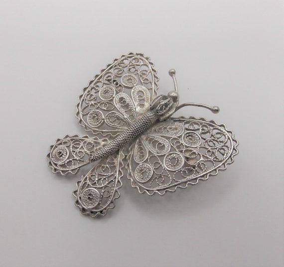 Antique 1800's Butterfly, Filigree Butterfly, Vic… - image 1