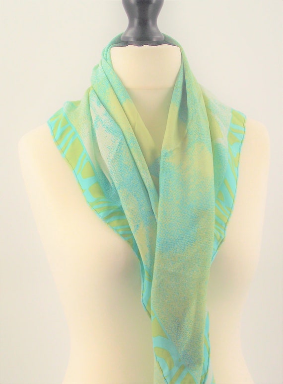 Vintage 1960's Scarf, Guy Laroche Scarf, 100% Sil… - image 5