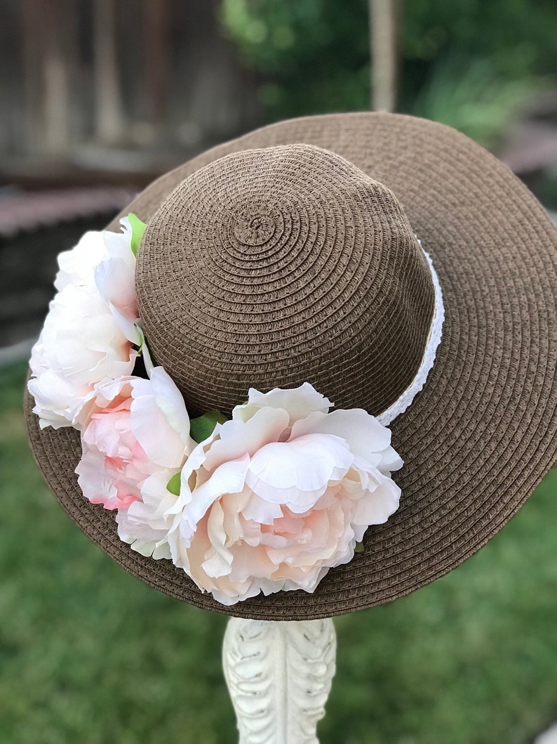 floral hats Tea party hats Kids Sun Hat