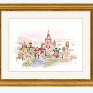 San Miguel de Allende Giclée Watercolor