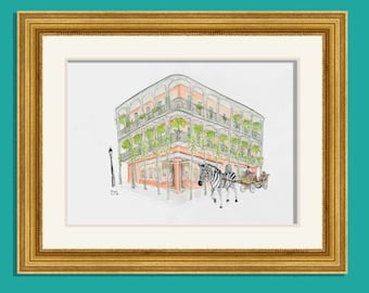 French Quarter Fairy Tale- Royal Street Watercolor Giclée Print