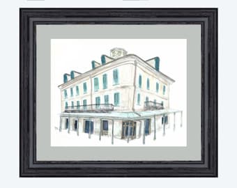 Napoleon House -- New Orleans Watercolor