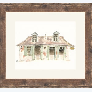 New Orleans Watercolor Giclée Print --- Lafitte&#39;s Blacksmith Shop