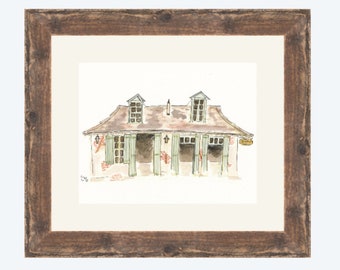 New Orleans Watercolor Giclée Print --- Lafitte's Blacksmith Shop