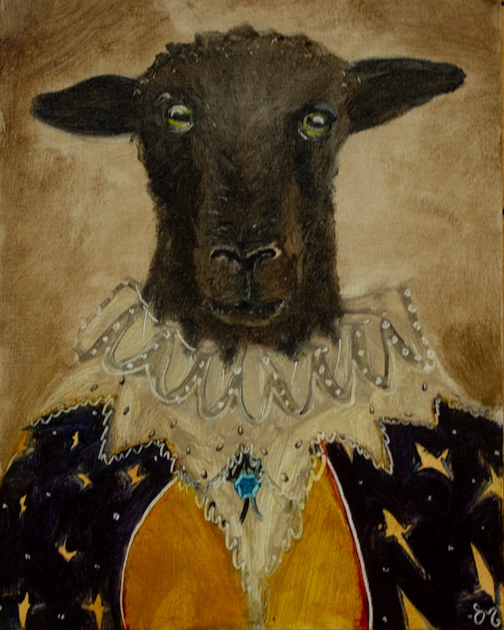 Black Sheep of the Family- Oil Painting-- Giclée Print - Etsy
