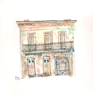Preservation Hall French Quarter- Watercolor Giclée Print