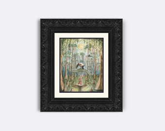Seance- Honey Island Swamp Series- Bayou Babes- Giclee Watercolor Print