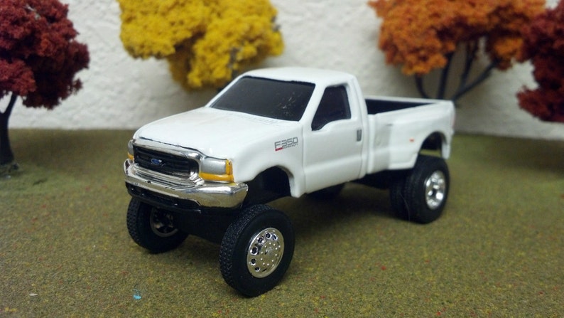 Ford F350 Ertl 1 64 Custom Lifted Ford F350 Dually Farm Toy Etsy