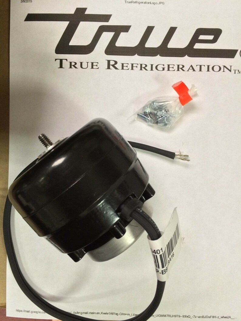 True Freezers & Coolers Fan Motor Part800401 9 Watt CW Etsy