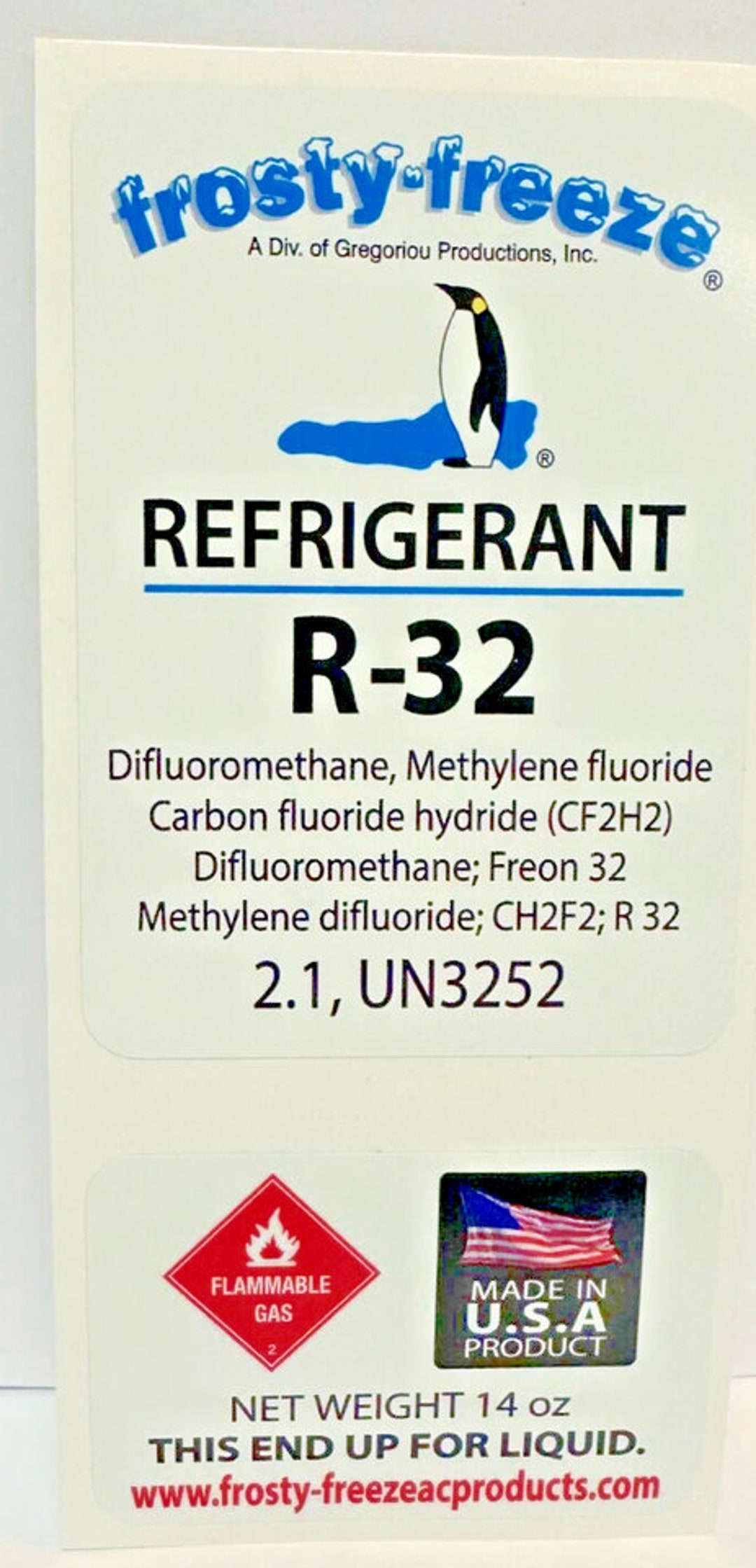 Sticker, R32 Refrigerant Gas Sticker Waterproof Equipment Can Sticker ...