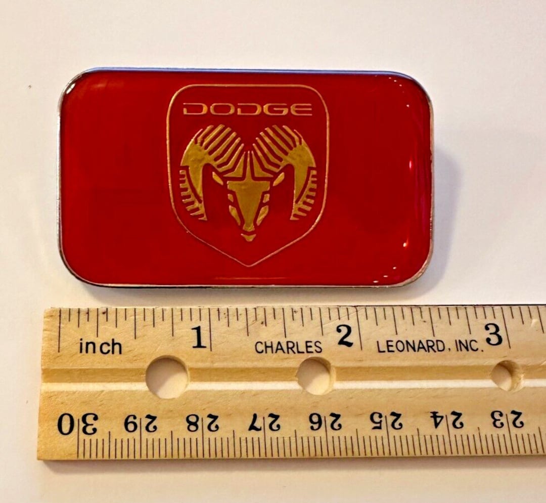 DODGE RAM EMBLEM Metal, 25/8 X 11/2, Very Nice and Heavy Duty With