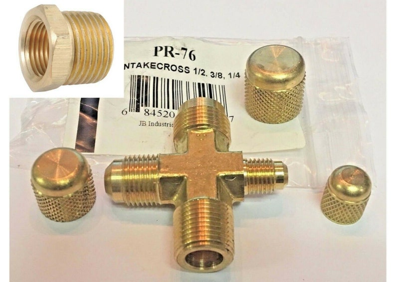 JB Industries Vacuum Pump Intake Cross PR7634 1/2 Etsy