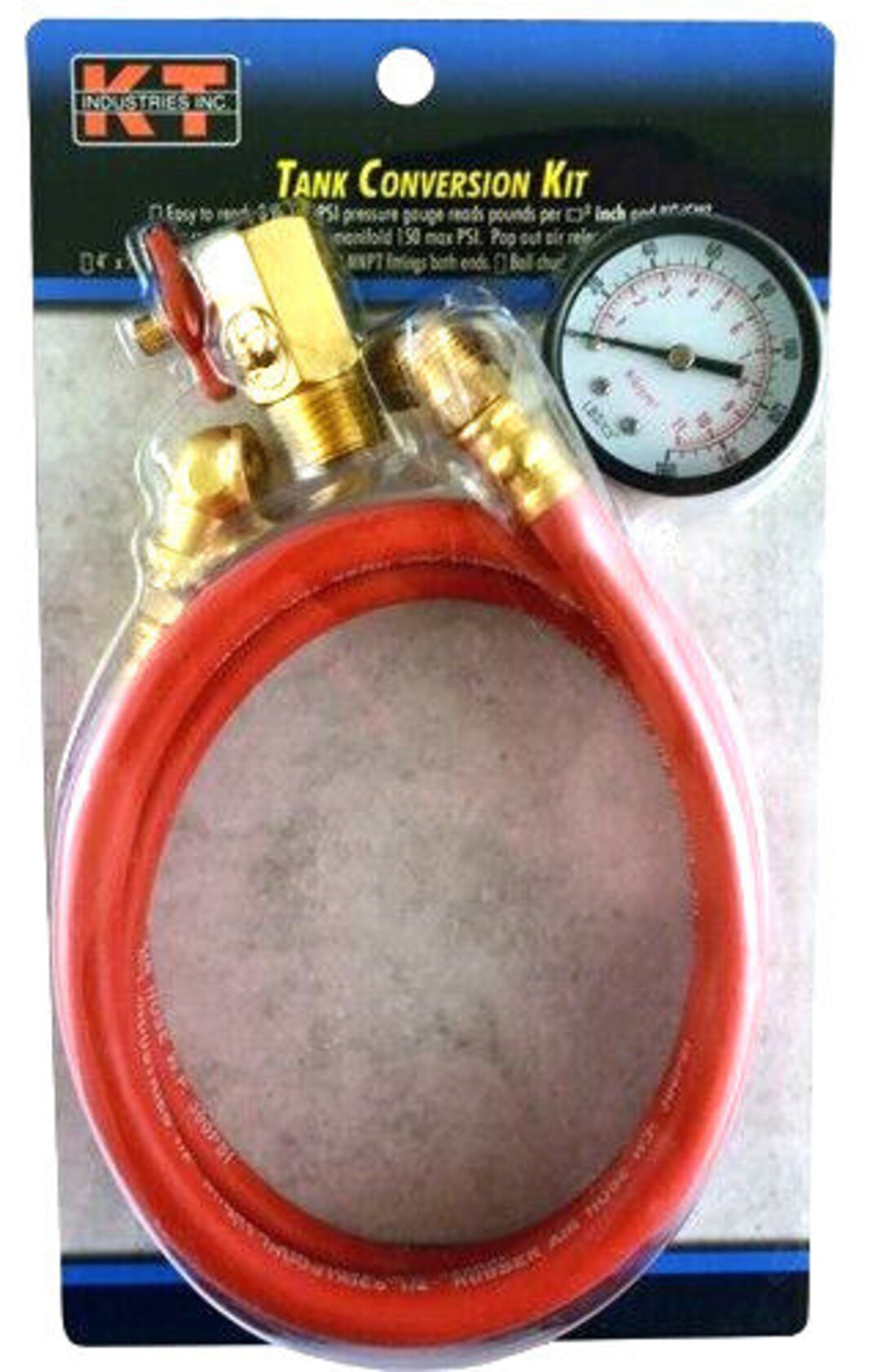 Air Tank Conversion Kit, Includes Gauge, Hose and Connectors, KT 65462