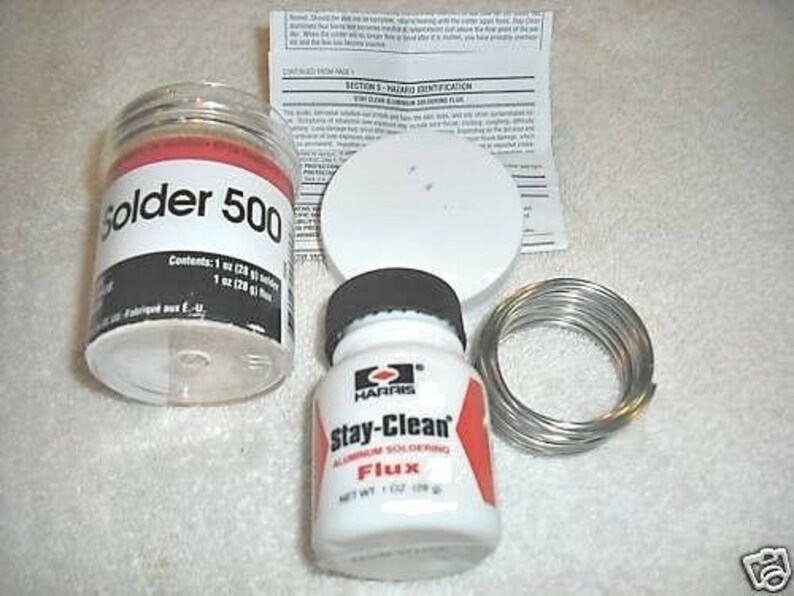 Harris Stay Clean Aluminum Soldering Kit Solder & Flux Etsy UK