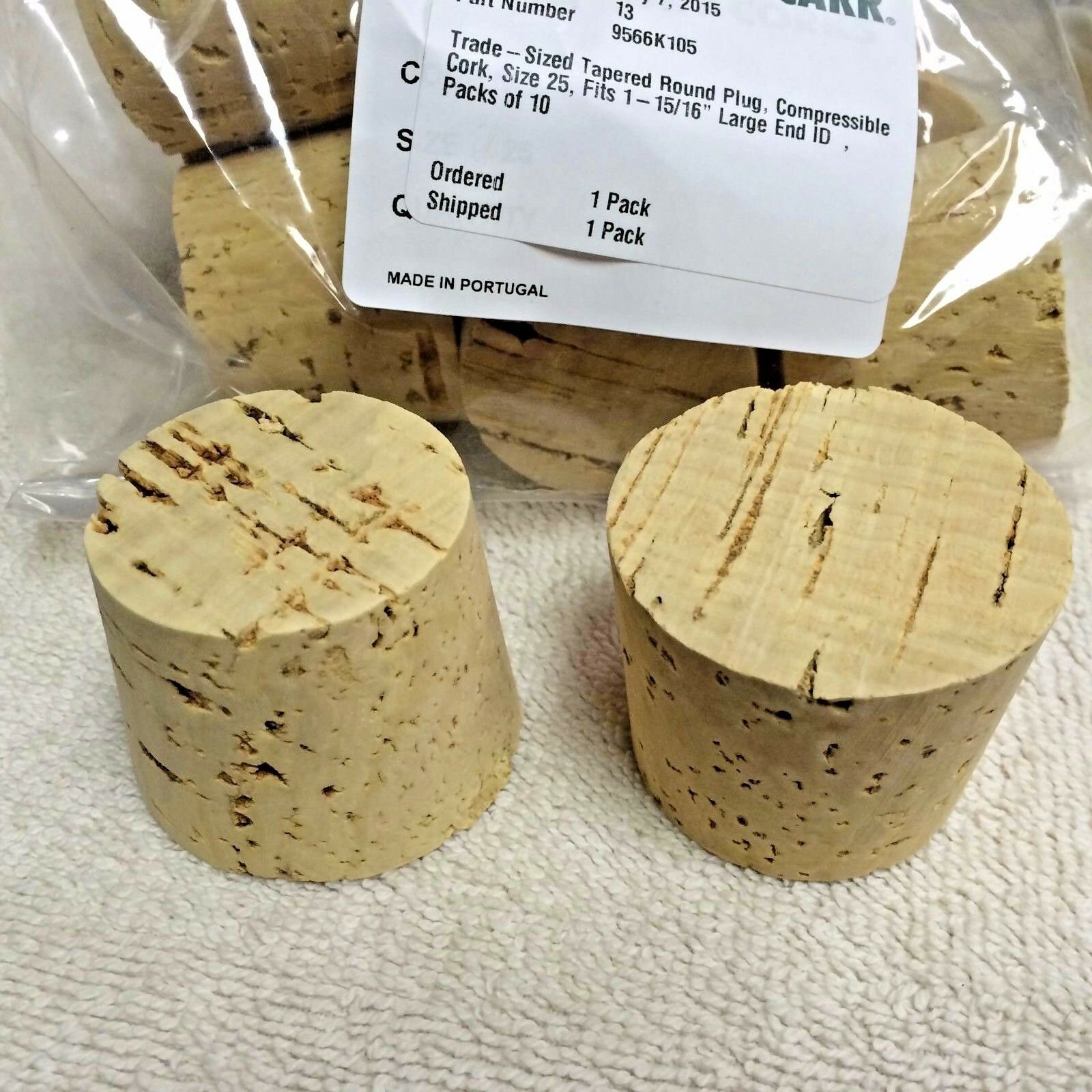 CORK PushIn Tapered Round Cork Plug Size 25 Fits Etsy