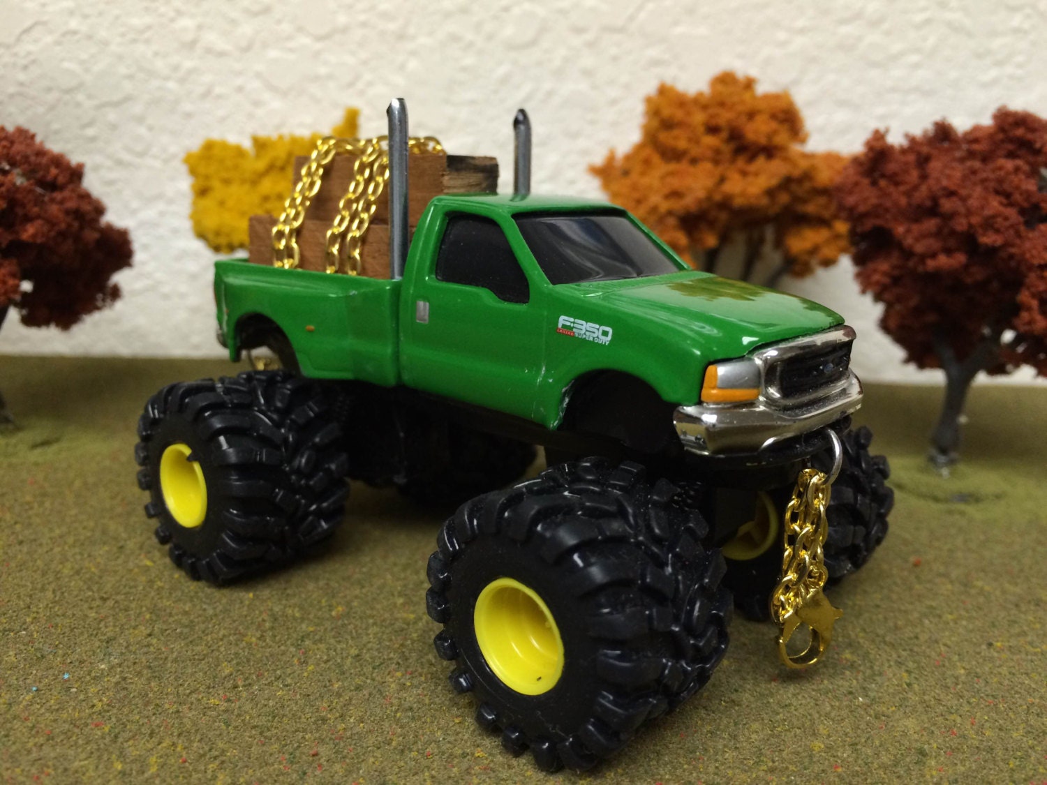 1/64 Ertl Lifted Large Pulling Tires Ford F350 Lariat Super | Etsy