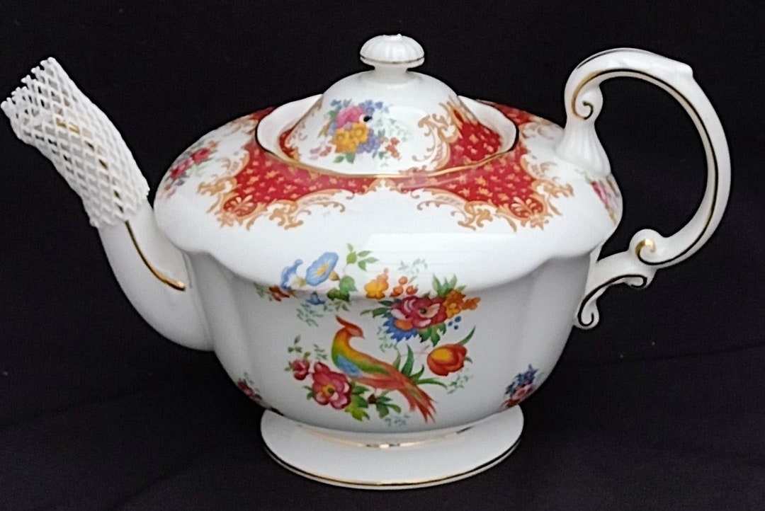 Paragon Rockingham PARAGON RED ROCKINGHAM Teapot Large - Etsy