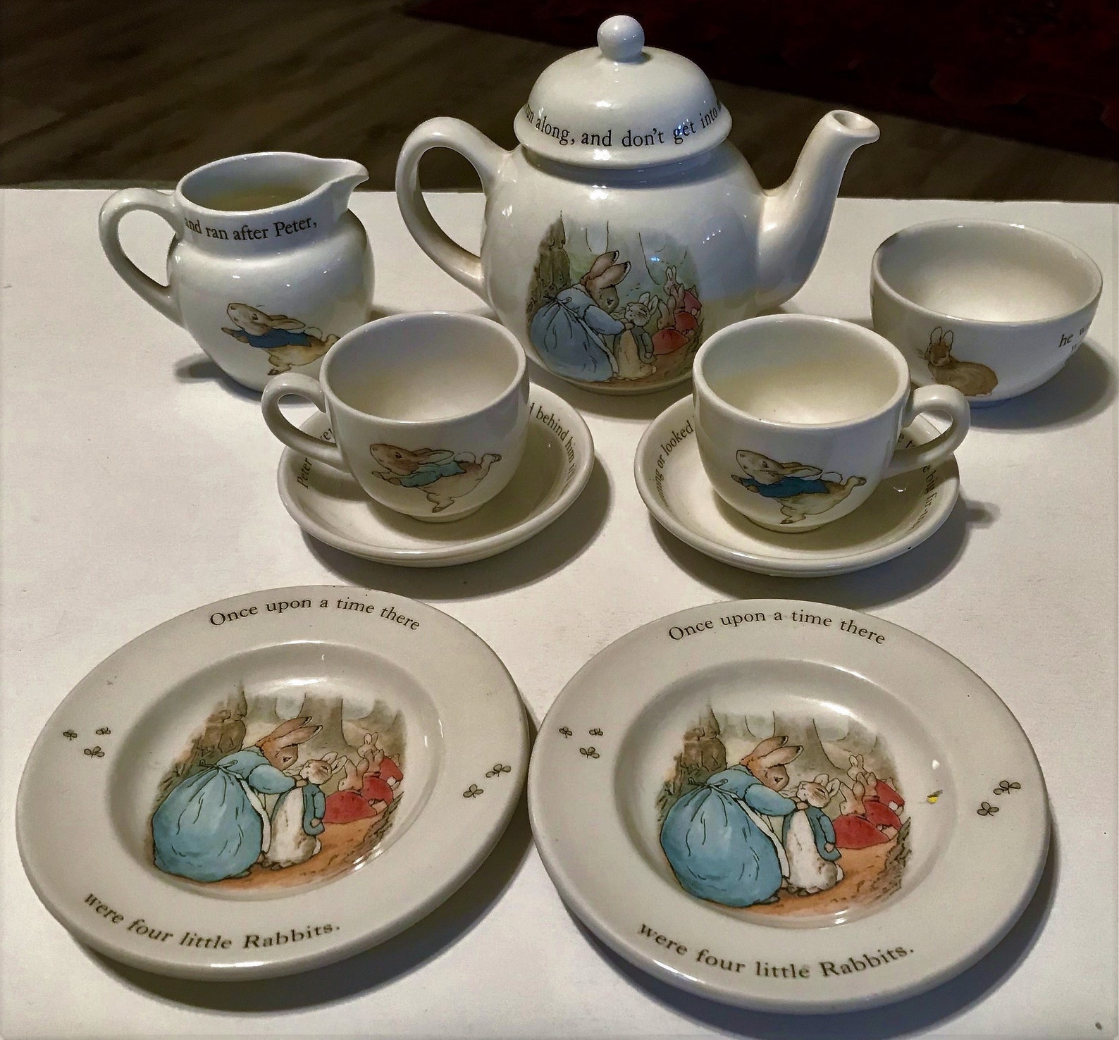 Wedgwood PETER RABBIT Miniature Tea Set Perfect Gift Etsy UK