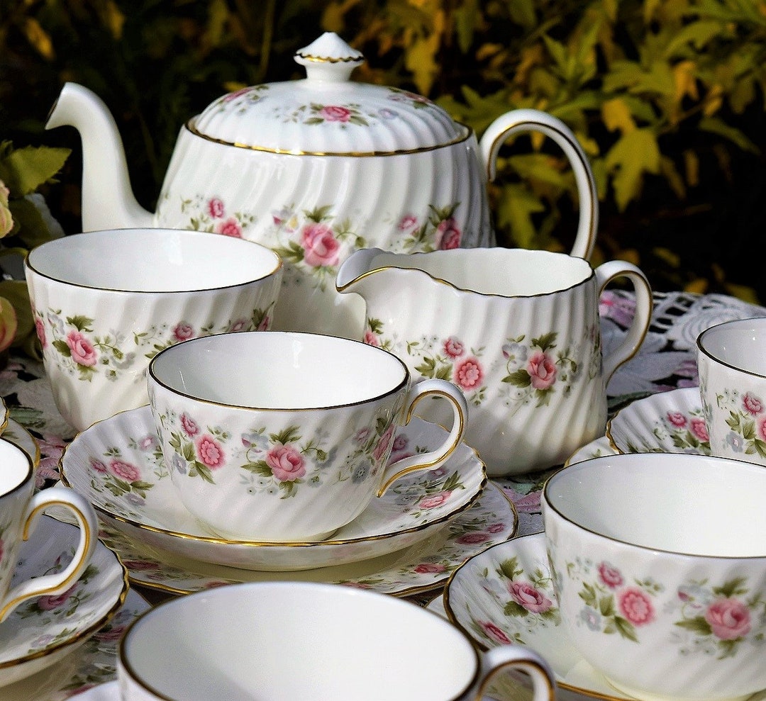 Minton SPRING BOQUET Tea Set 22 Pieces Etsy
