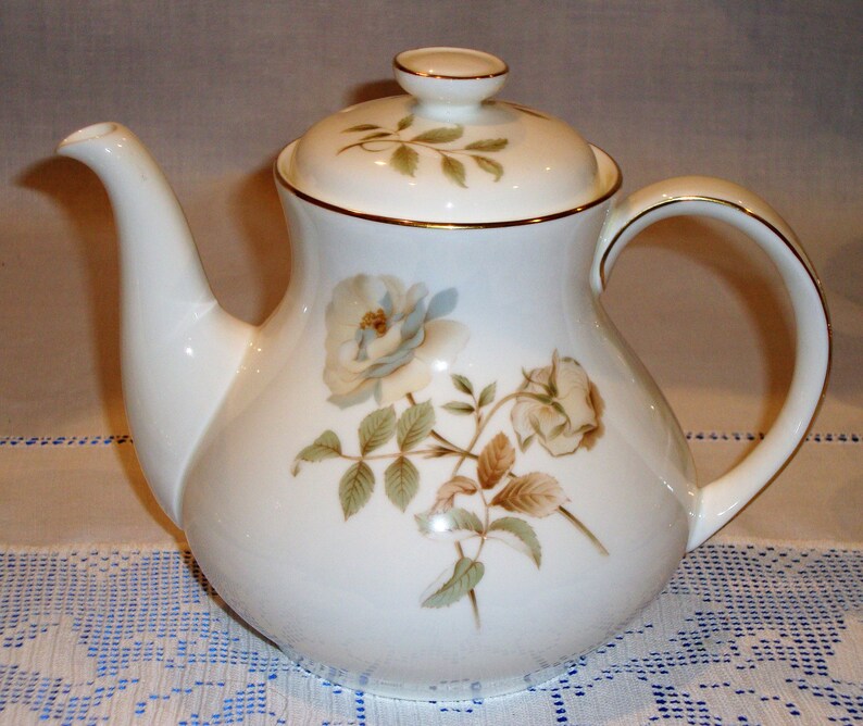 Royal Doulton YORKSHIRE ROSE Tea Set With Teapot 22 Pieces Etsy