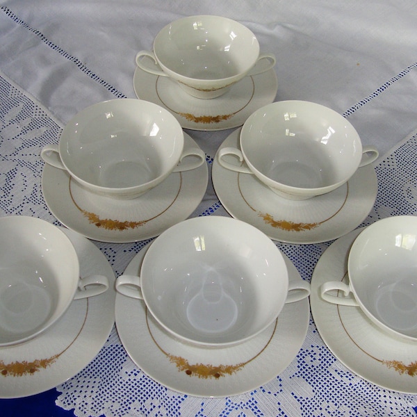 Rosenthal ROMANZE In Dur Bjørn Wiinblad Two Handled Soup Bowls Unrivaled Quality Individually sold