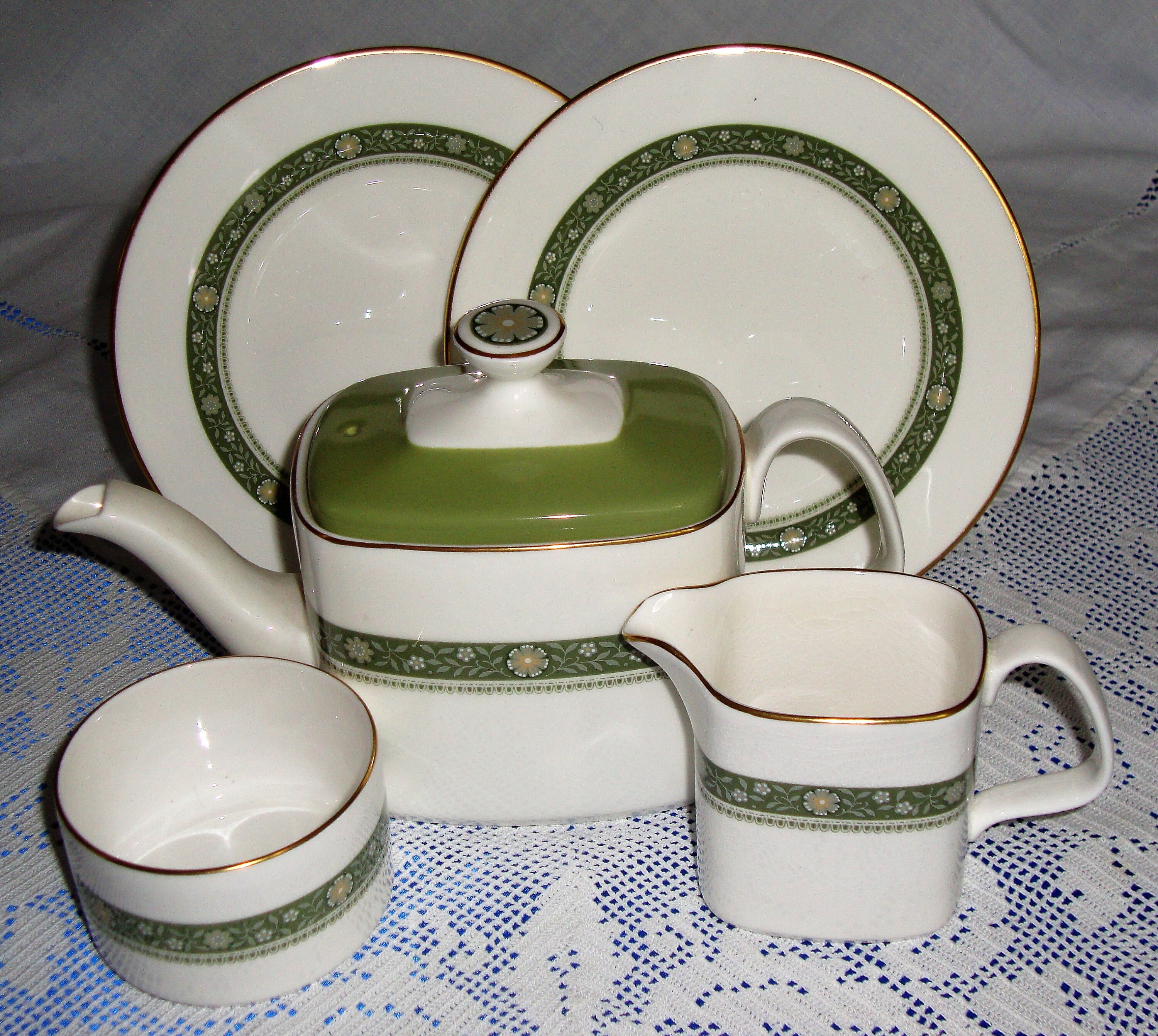 ROYAL DOULTON RONDELAY Tea for Two Set Etsy Canada