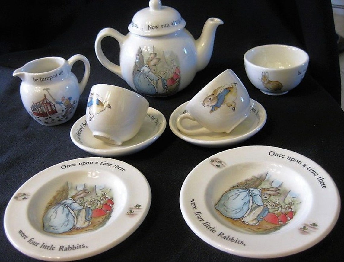Wedgwood PETER RABBIT Miniature Tea Set Perfect Gift Etsy