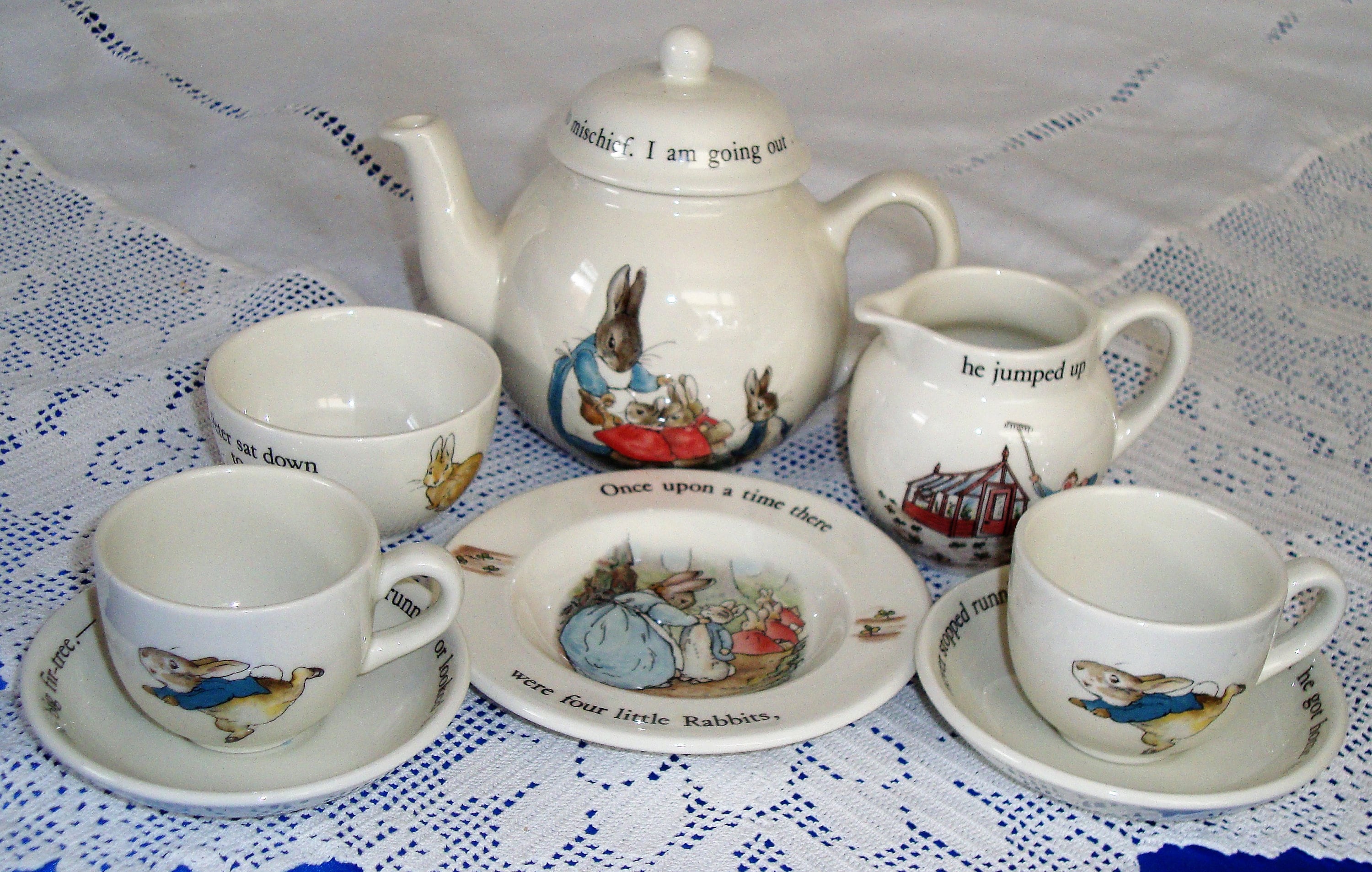 Wedgwood PETER RABBIT Miniature Tea Set Perfect Gift Etsy 日本