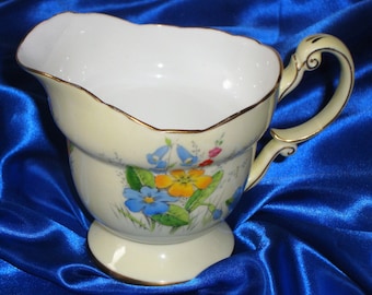 Vintage Paragon PRIMROSE Milk Jug Made By The Queen's Porcelain Makers Hand Painted