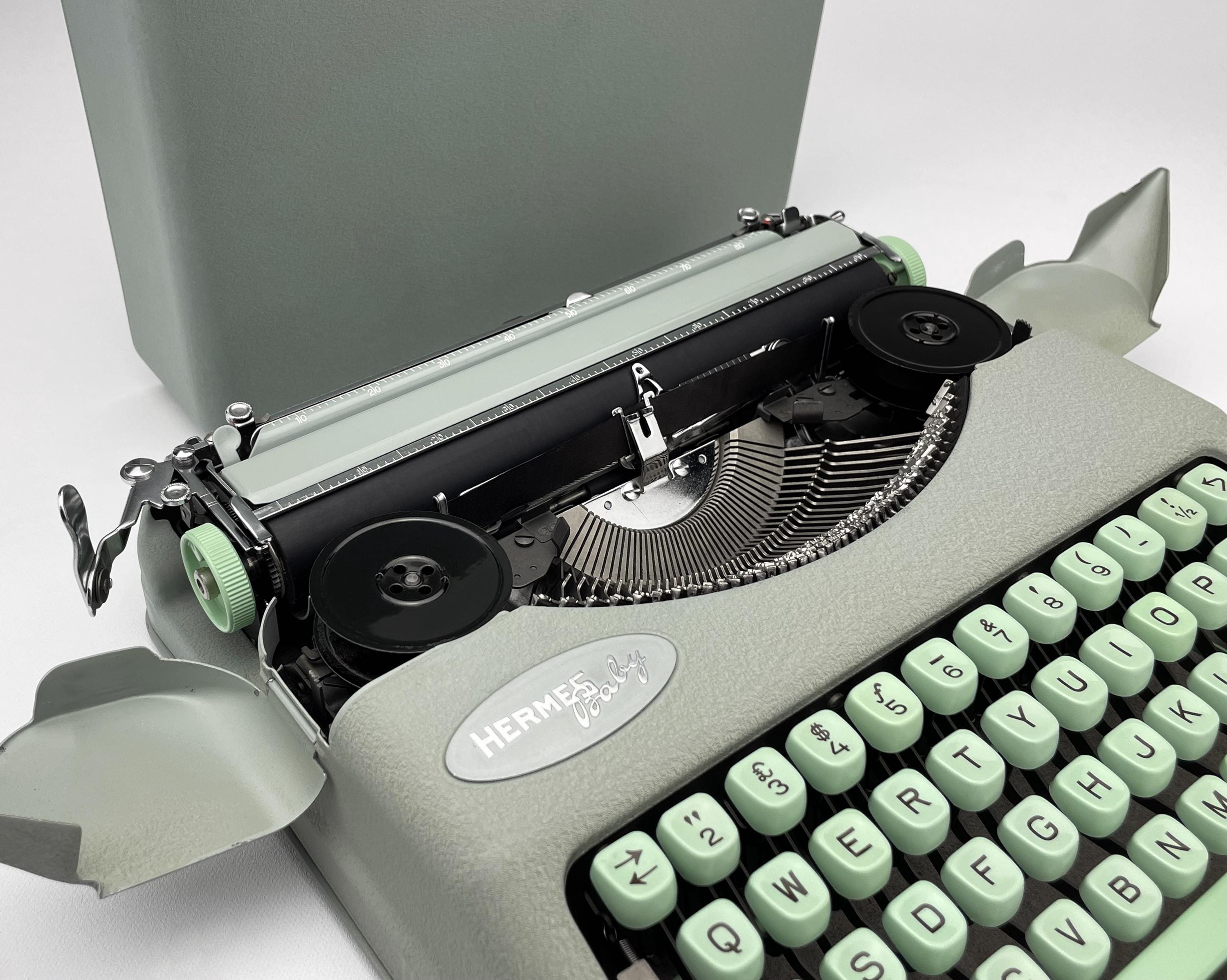 Hermes Baby QWERTY Seafoam Green Keys Portable Working