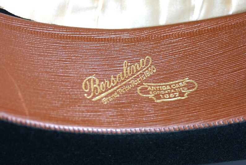 Borsalino Alessandria Derby Low Bowler Hat Size 7 Used but Neat Condition Grand Prix Paris 1900 Meddens Rotterdam The Hague Felt