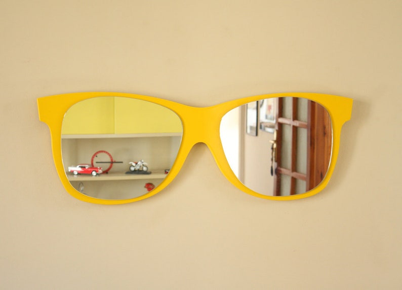 Raymond Sunglasses Shaped Wall Mirror Funky design Summer Etsy
