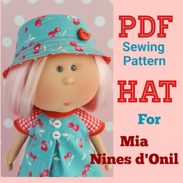 PDF PATTERN for Nines d'Onil  doll Mia.  Puppe 30 cm mit Bekleidung Nines d‘ Onil. Hat.