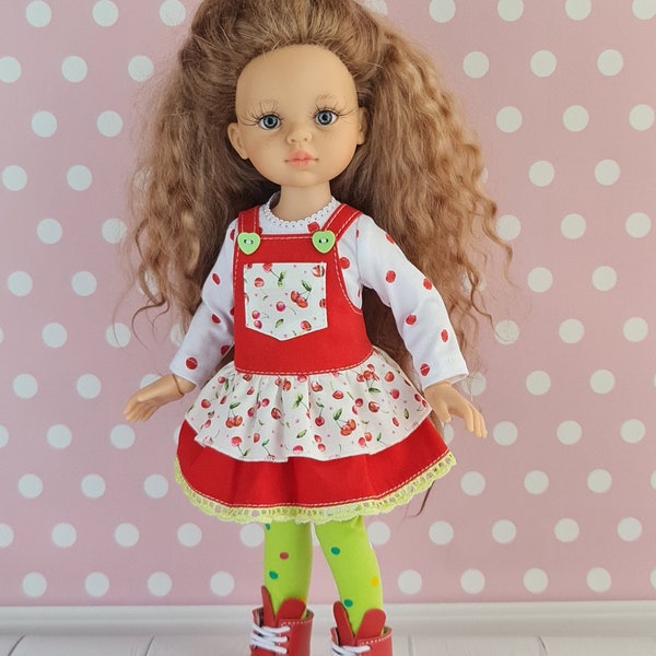 Paola Reina doll Clothes. Clothes for Corolle Les Cheries doll. 3pcs.