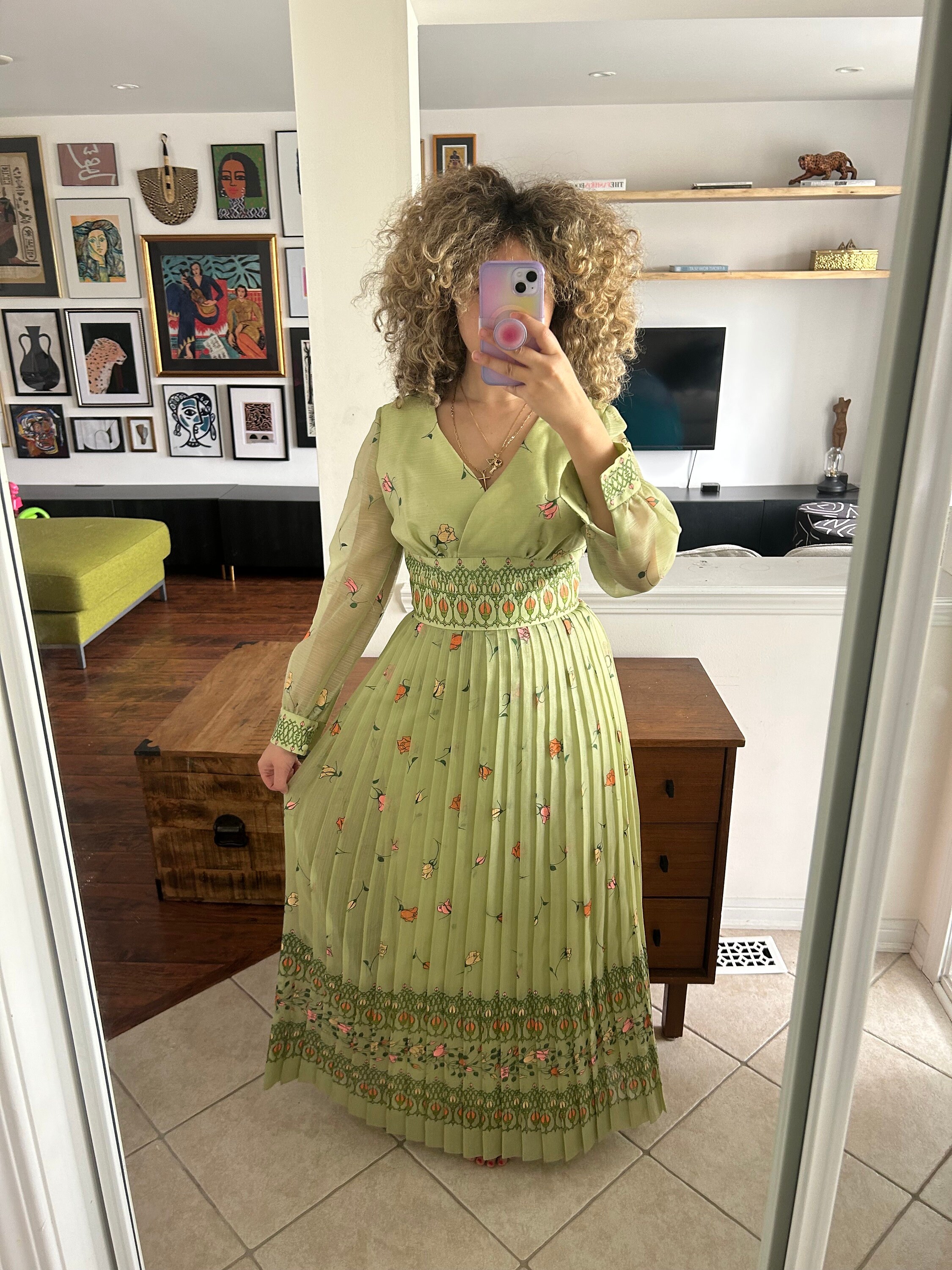 Painted prom dress best sale