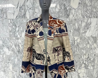 1990s Maurizio Romani Elephant Blazer, Imported from France