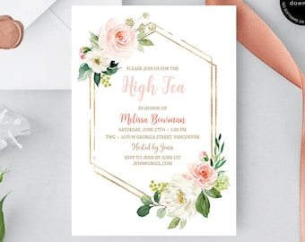 Afternoon Tea Invite Etsy