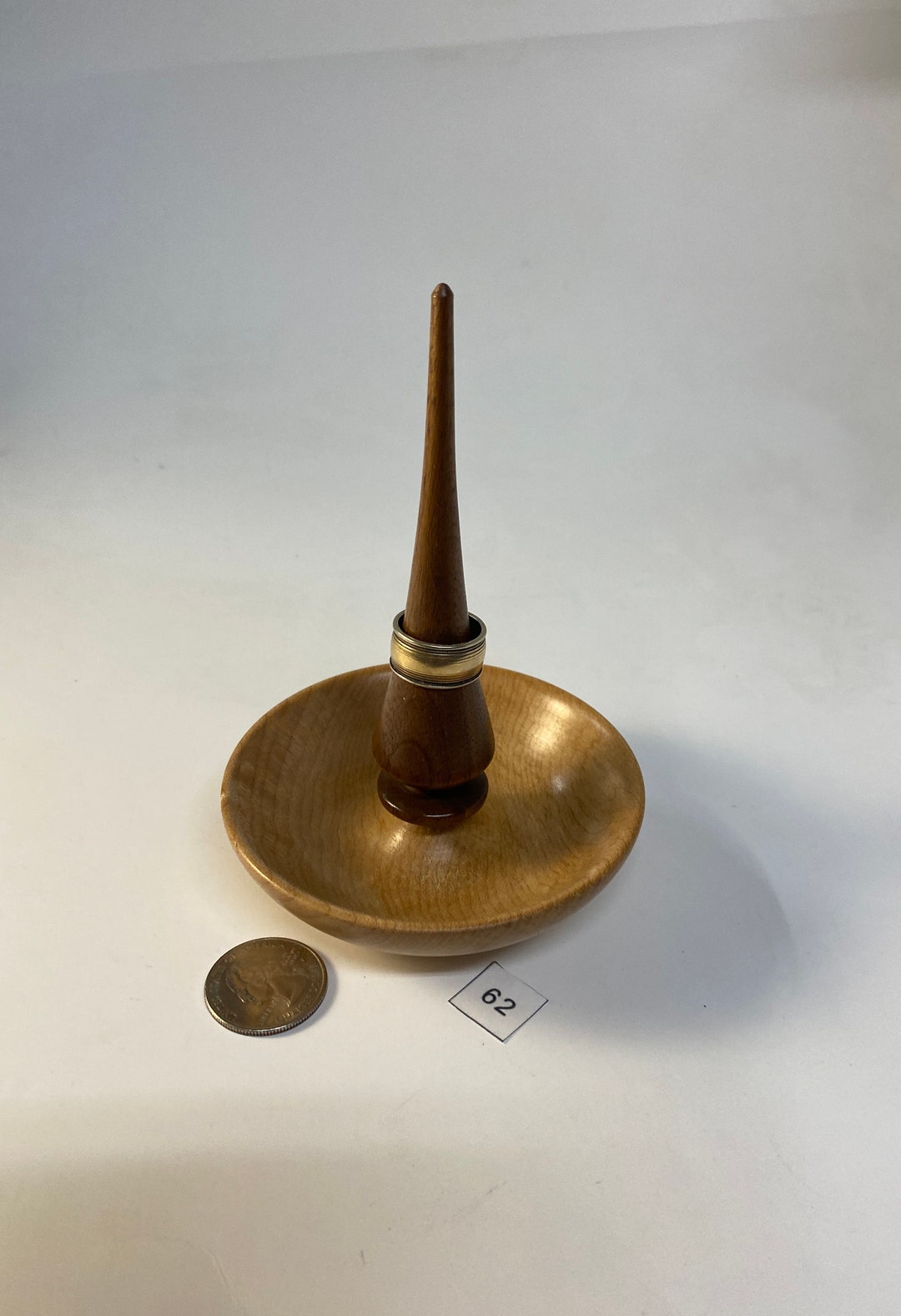 Wood Turned Ring Holder and Jewelry Dish by R2WOOD Etsy