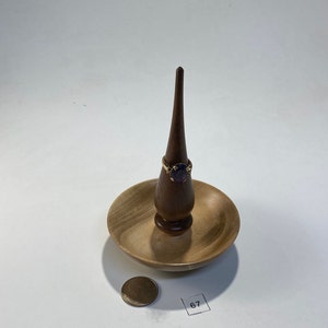 Wood Turned Ring Holder and Jewelry Dish by R2WOOD