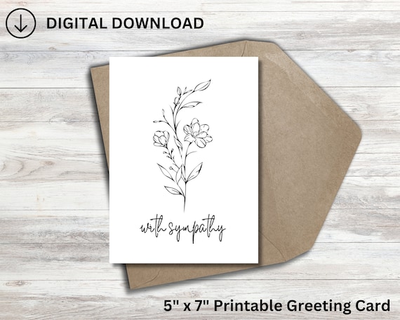 UK Greetings Sympathy Card For Him/her/friend - Floral Design - View #6