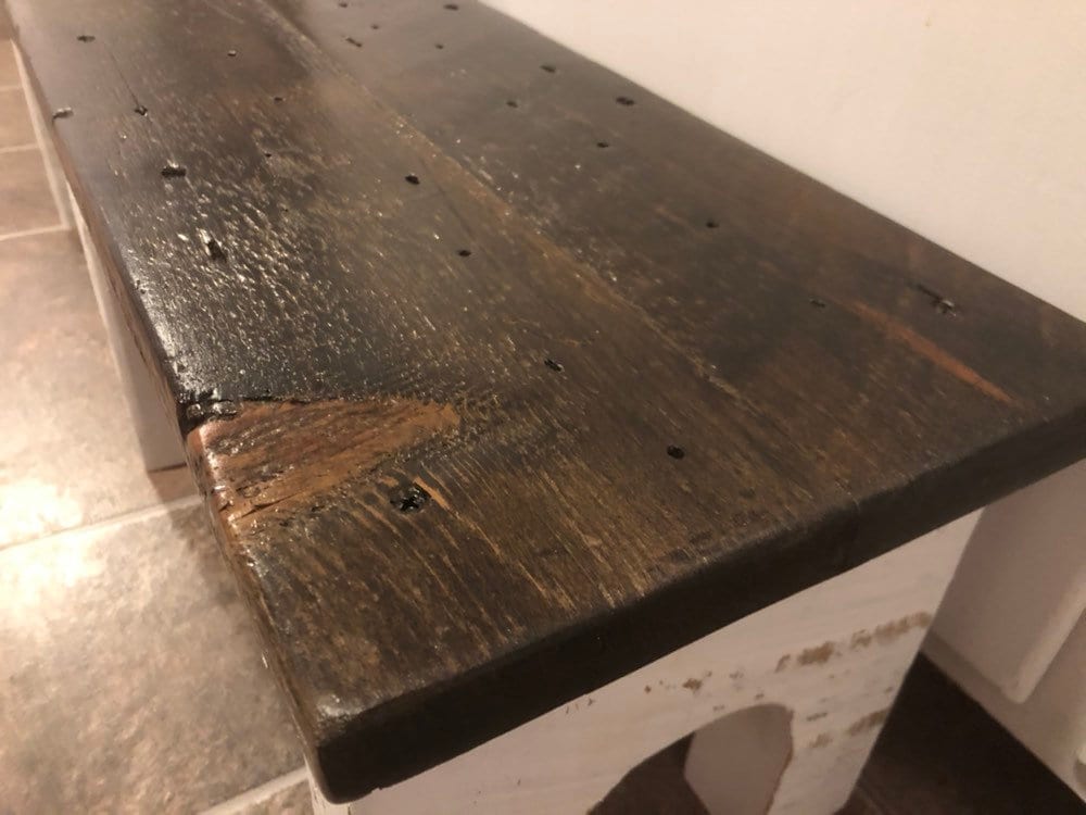 Rustic Distressed Wooden Step Stool - Etsy