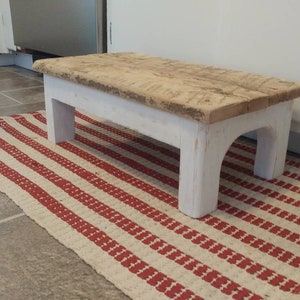 Rustic Distressed Wooden Step Stool - Reclaimed Barn Wood - Etsy