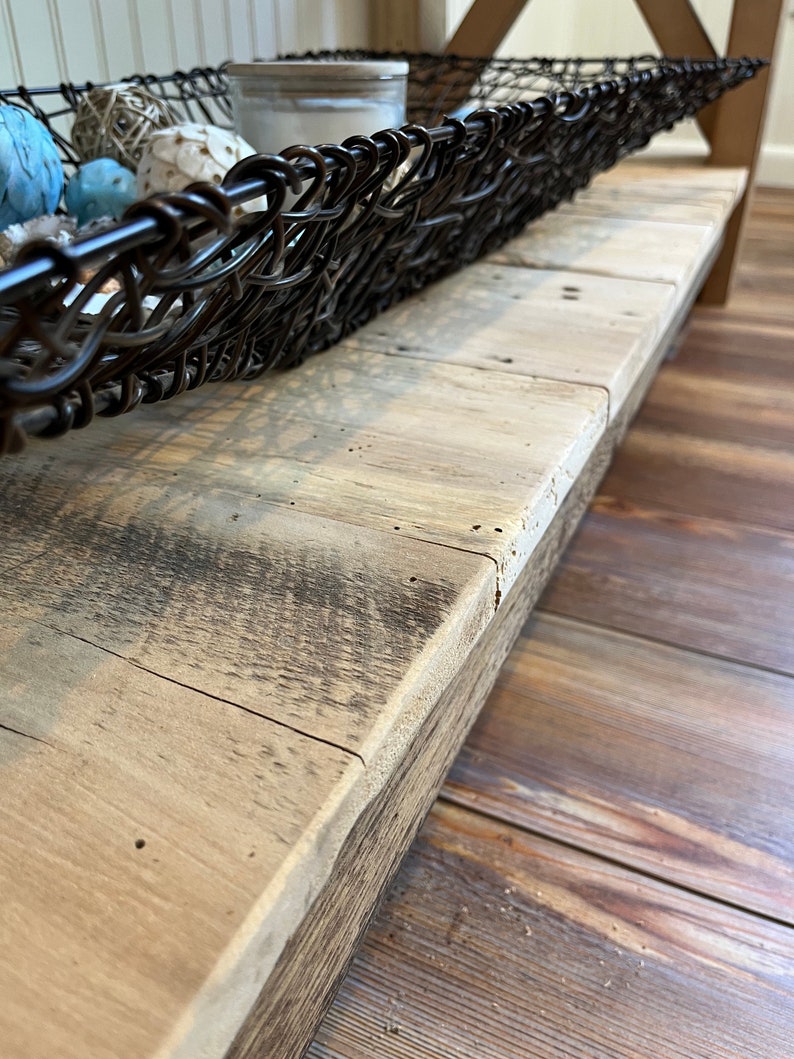 Rustic Reclaimed Barn Wood Console Table. Custom Sizes and Etsy