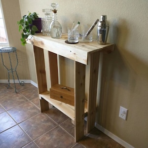 Rustic Cedar Entry Way / Console Table